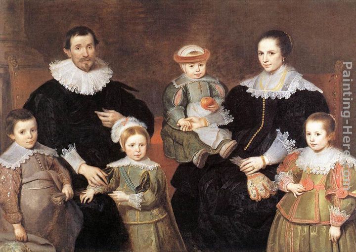 The Family of the Artist painting - Cornelis De Vos The Family of the Artist art painting